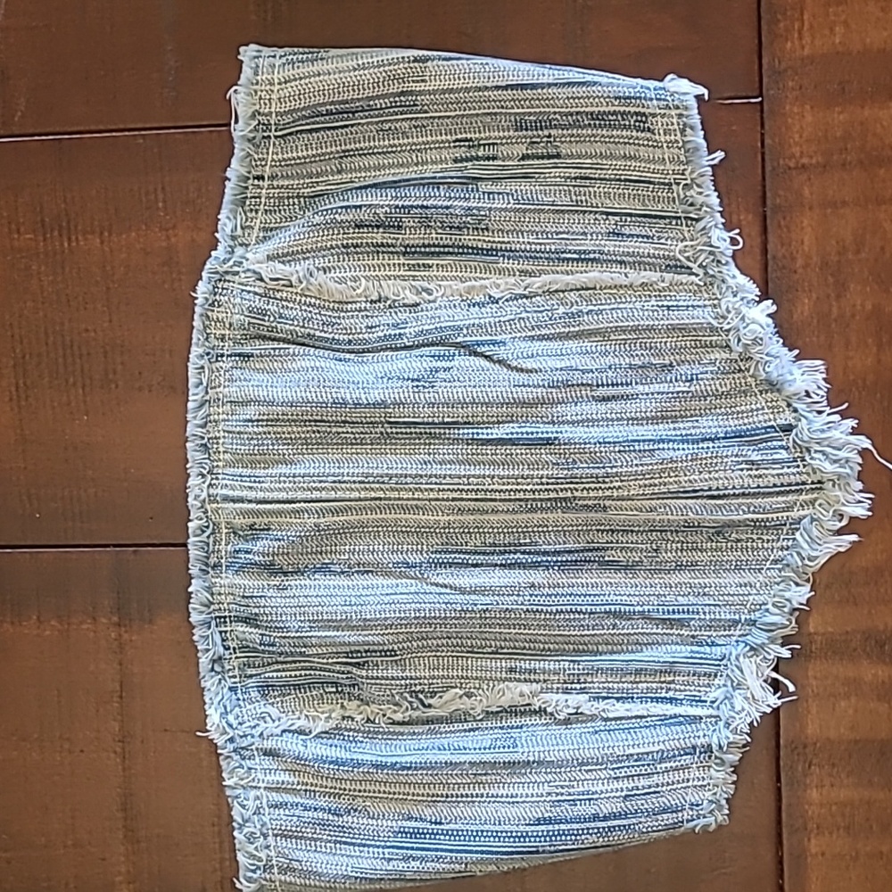 Edikted Blue & White Tube Top